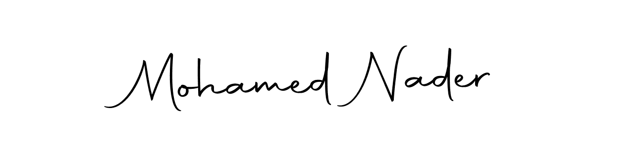 Design your own signature with our free online signature maker. With this signature software, you can create a handwritten (Autography-DOLnW) signature for name Mohamed Nader. Mohamed Nader signature style 10 images and pictures png