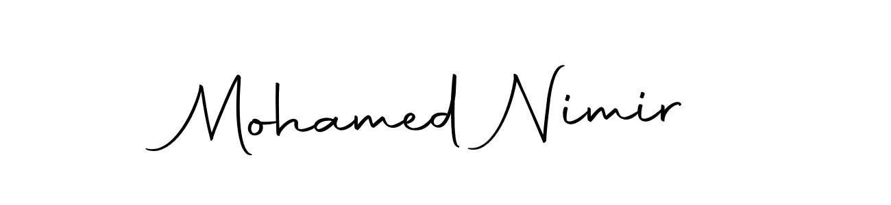 Design your own signature with our free online signature maker. With this signature software, you can create a handwritten (Autography-DOLnW) signature for name Mohamed Nimir. Mohamed Nimir signature style 10 images and pictures png