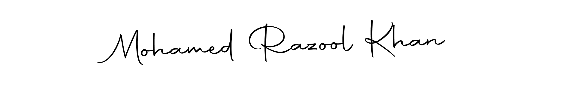 Design your own signature with our free online signature maker. With this signature software, you can create a handwritten (Autography-DOLnW) signature for name Mohamed Razool Khan. Mohamed Razool Khan signature style 10 images and pictures png
