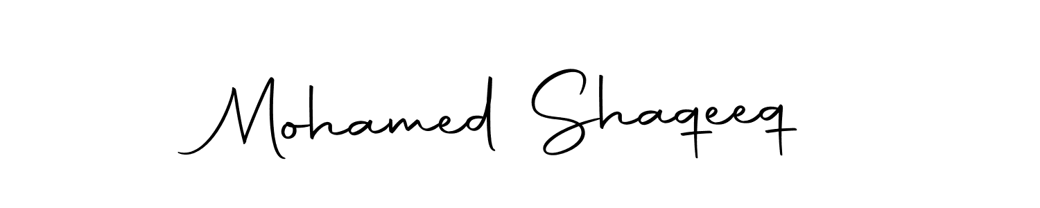 How to make Mohamed Shaqeeq signature? Autography-DOLnW is a professional autograph style. Create handwritten signature for Mohamed Shaqeeq name. Mohamed Shaqeeq signature style 10 images and pictures png