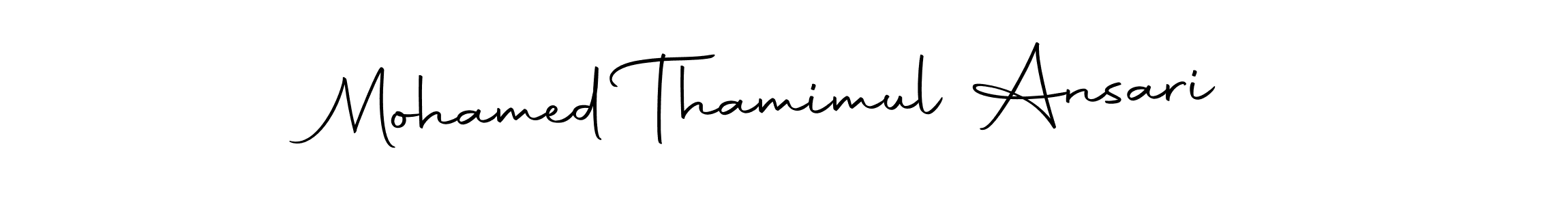 The best way (Autography-DOLnW) to make a short signature is to pick only two or three words in your name. The name Mohamed Thamimul Ansari include a total of six letters. For converting this name. Mohamed Thamimul Ansari signature style 10 images and pictures png