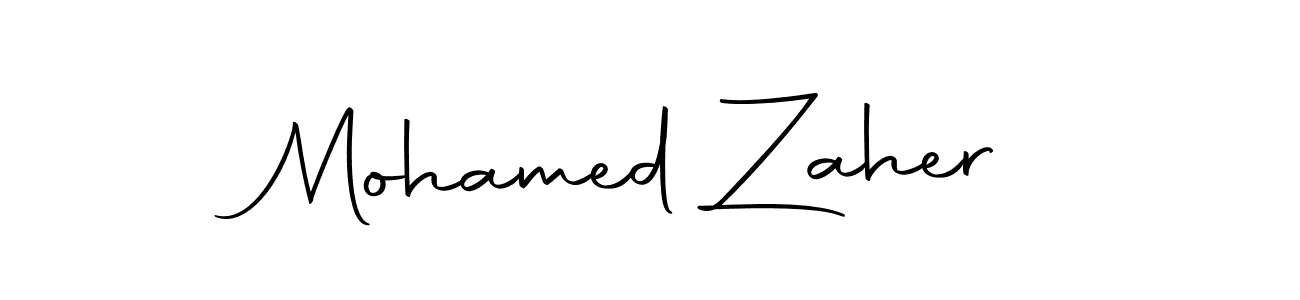 Make a short Mohamed Zaher signature style. Manage your documents anywhere anytime using Autography-DOLnW. Create and add eSignatures, submit forms, share and send files easily. Mohamed Zaher signature style 10 images and pictures png