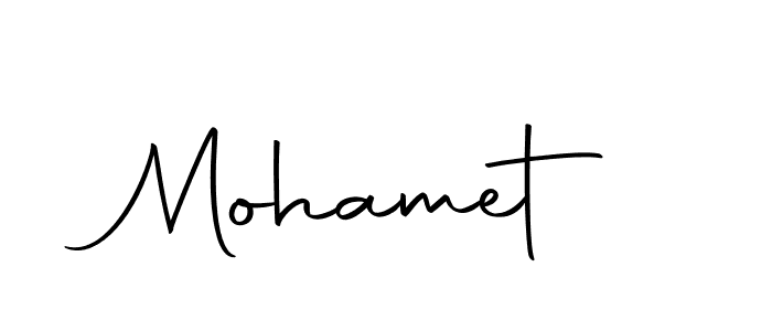 Create a beautiful signature design for name Mohamet. With this signature (Autography-DOLnW) fonts, you can make a handwritten signature for free. Mohamet signature style 10 images and pictures png