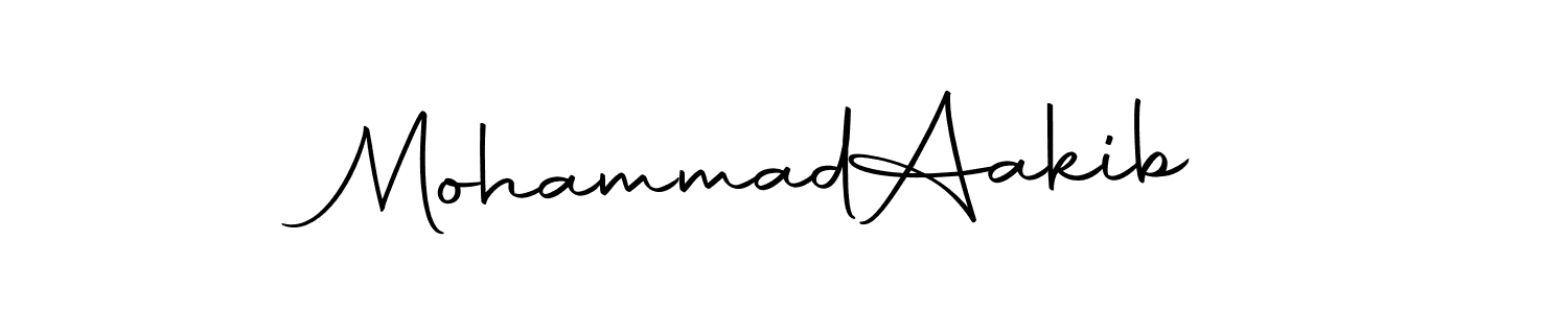 Make a beautiful signature design for name Mohammad  Aakib. With this signature (Autography-DOLnW) style, you can create a handwritten signature for free. Mohammad  Aakib signature style 10 images and pictures png