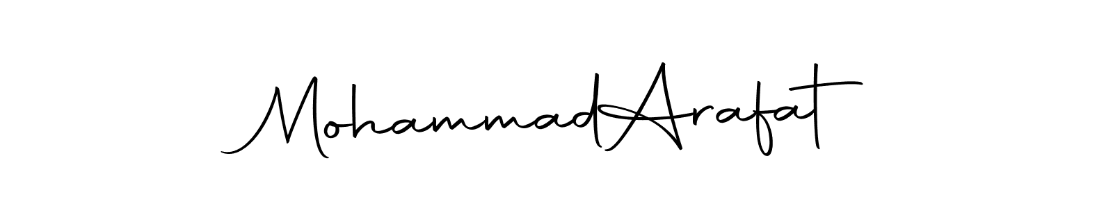 The best way (Autography-DOLnW) to make a short signature is to pick only two or three words in your name. The name Mohammad  Arafat include a total of six letters. For converting this name. Mohammad  Arafat signature style 10 images and pictures png