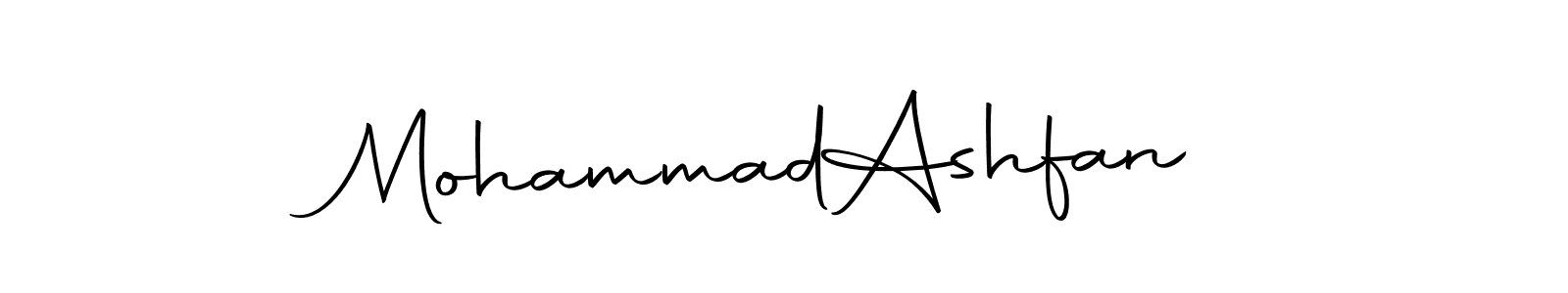 Create a beautiful signature design for name Mohammad  Ashfan. With this signature (Autography-DOLnW) fonts, you can make a handwritten signature for free. Mohammad  Ashfan signature style 10 images and pictures png