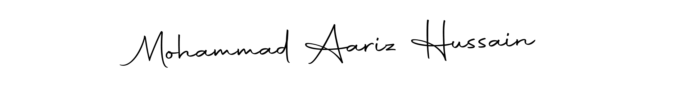 How to make Mohammad Aariz Hussain signature? Autography-DOLnW is a professional autograph style. Create handwritten signature for Mohammad Aariz Hussain name. Mohammad Aariz Hussain signature style 10 images and pictures png