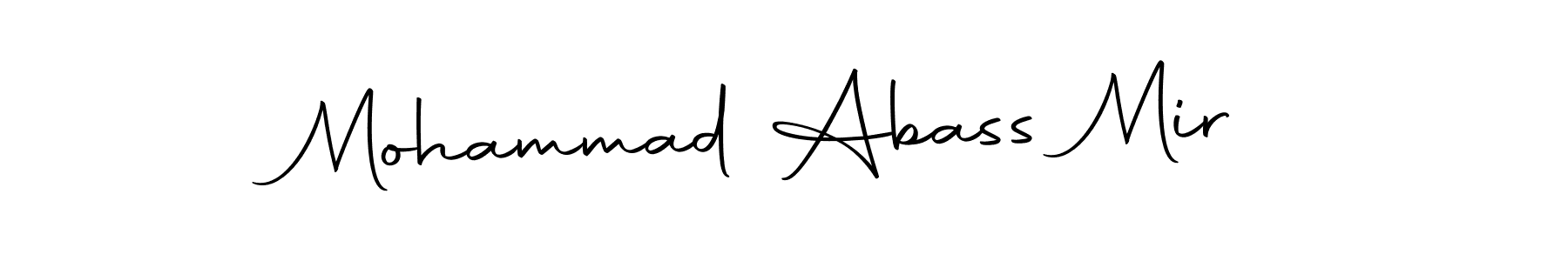 Use a signature maker to create a handwritten signature online. With this signature software, you can design (Autography-DOLnW) your own signature for name Mohammad Abass Mir. Mohammad Abass Mir signature style 10 images and pictures png