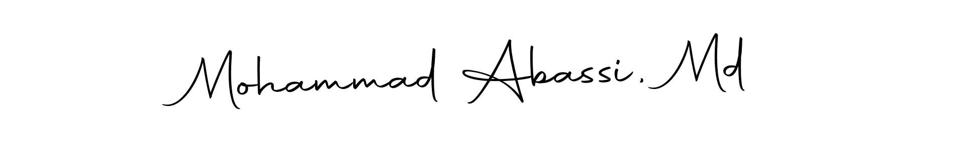 How to make Mohammad Abassi, Md name signature. Use Autography-DOLnW style for creating short signs online. This is the latest handwritten sign. Mohammad Abassi, Md signature style 10 images and pictures png