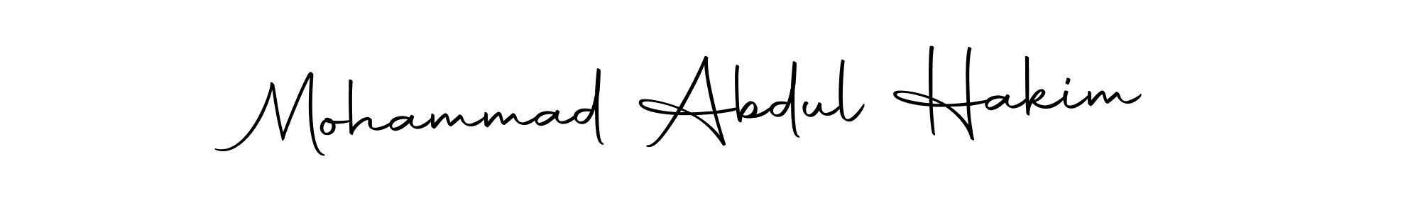 Create a beautiful signature design for name Mohammad Abdul Hakim. With this signature (Autography-DOLnW) fonts, you can make a handwritten signature for free. Mohammad Abdul Hakim signature style 10 images and pictures png