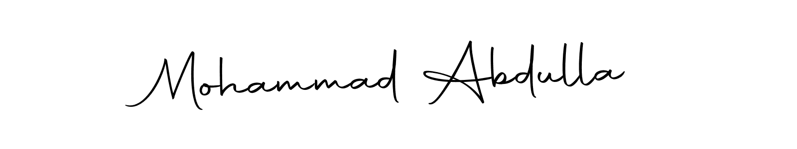 Use a signature maker to create a handwritten signature online. With this signature software, you can design (Autography-DOLnW) your own signature for name Mohammad Abdulla. Mohammad Abdulla signature style 10 images and pictures png