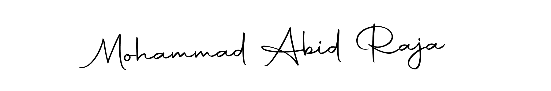 Also we have Mohammad Abid Raja name is the best signature style. Create professional handwritten signature collection using Autography-DOLnW autograph style. Mohammad Abid Raja signature style 10 images and pictures png