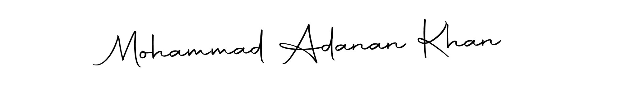 Design your own signature with our free online signature maker. With this signature software, you can create a handwritten (Autography-DOLnW) signature for name Mohammad Adanan Khan. Mohammad Adanan Khan signature style 10 images and pictures png