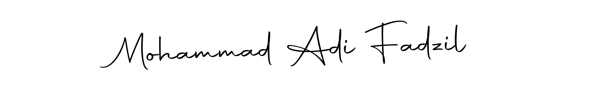 Create a beautiful signature design for name Mohammad Adi Fadzil. With this signature (Autography-DOLnW) fonts, you can make a handwritten signature for free. Mohammad Adi Fadzil signature style 10 images and pictures png