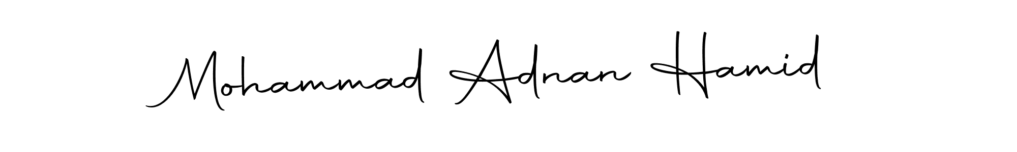 Make a beautiful signature design for name Mohammad Adnan Hamid. With this signature (Autography-DOLnW) style, you can create a handwritten signature for free. Mohammad Adnan Hamid signature style 10 images and pictures png