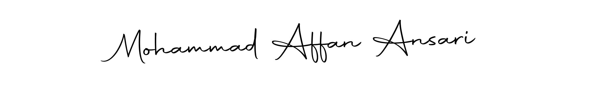 Autography-DOLnW is a professional signature style that is perfect for those who want to add a touch of class to their signature. It is also a great choice for those who want to make their signature more unique. Get Mohammad Affan Ansari name to fancy signature for free. Mohammad Affan Ansari signature style 10 images and pictures png