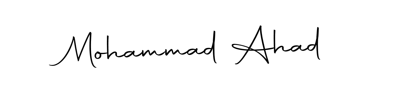It looks lik you need a new signature style for name Mohammad Ahad. Design unique handwritten (Autography-DOLnW) signature with our free signature maker in just a few clicks. Mohammad Ahad signature style 10 images and pictures png