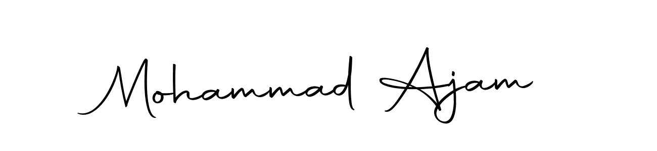 Design your own signature with our free online signature maker. With this signature software, you can create a handwritten (Autography-DOLnW) signature for name Mohammad Ajam. Mohammad Ajam signature style 10 images and pictures png