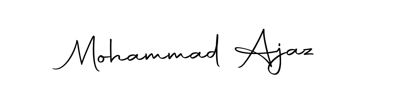This is the best signature style for the Mohammad Ajaz name. Also you like these signature font (Autography-DOLnW). Mix name signature. Mohammad Ajaz signature style 10 images and pictures png