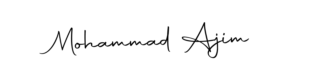 Use a signature maker to create a handwritten signature online. With this signature software, you can design (Autography-DOLnW) your own signature for name Mohammad Ajim. Mohammad Ajim signature style 10 images and pictures png