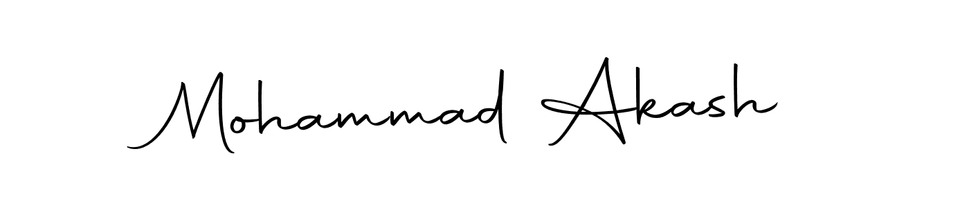How to make Mohammad Akash name signature. Use Autography-DOLnW style for creating short signs online. This is the latest handwritten sign. Mohammad Akash signature style 10 images and pictures png