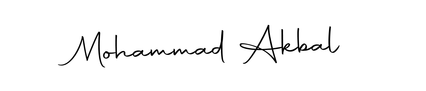 How to make Mohammad Akbal name signature. Use Autography-DOLnW style for creating short signs online. This is the latest handwritten sign. Mohammad Akbal signature style 10 images and pictures png