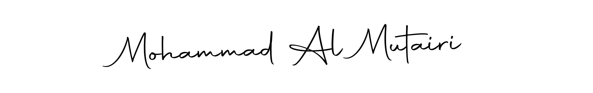 Create a beautiful signature design for name Mohammad Al Mutairi. With this signature (Autography-DOLnW) fonts, you can make a handwritten signature for free. Mohammad Al Mutairi signature style 10 images and pictures png