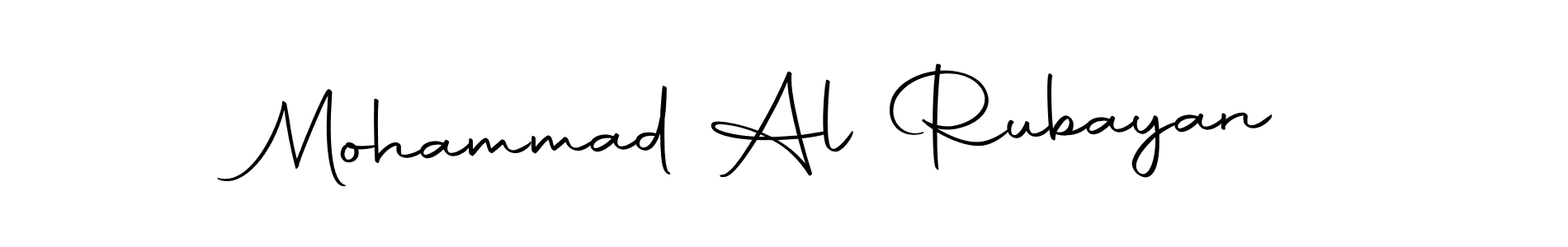 Create a beautiful signature design for name Mohammad Al Rubayan. With this signature (Autography-DOLnW) fonts, you can make a handwritten signature for free. Mohammad Al Rubayan signature style 10 images and pictures png