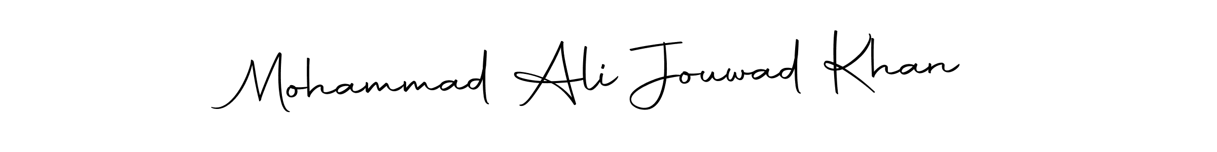 Create a beautiful signature design for name Mohammad Ali Jouwad Khan. With this signature (Autography-DOLnW) fonts, you can make a handwritten signature for free. Mohammad Ali Jouwad Khan signature style 10 images and pictures png