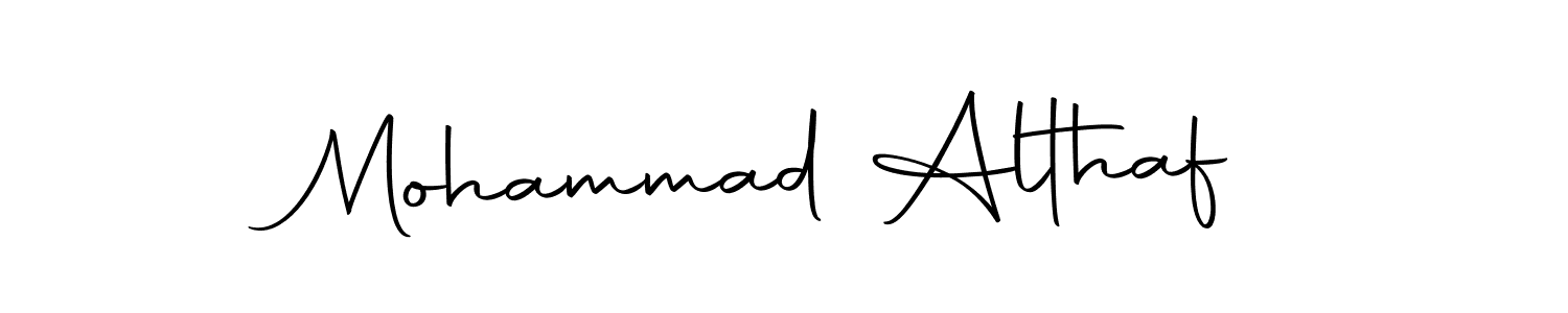 Use a signature maker to create a handwritten signature online. With this signature software, you can design (Autography-DOLnW) your own signature for name Mohammad Althaf. Mohammad Althaf signature style 10 images and pictures png