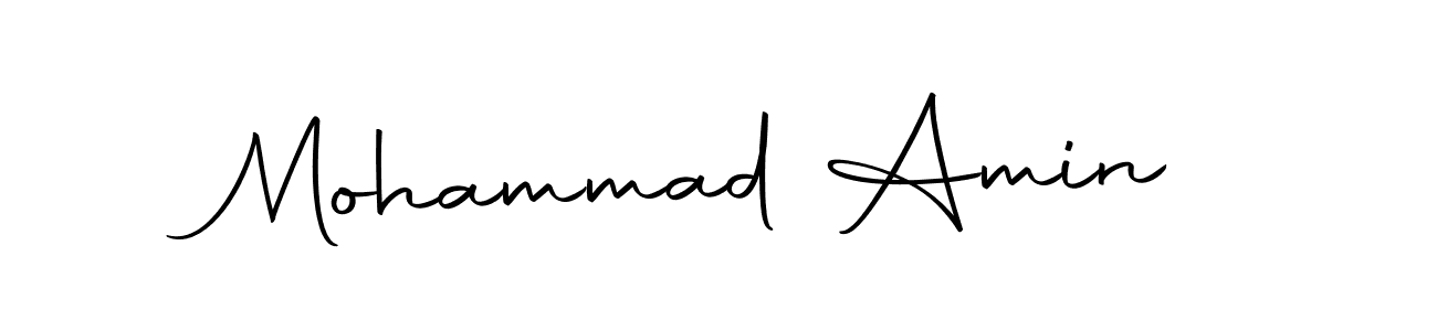 How to make Mohammad Amin name signature. Use Autography-DOLnW style for creating short signs online. This is the latest handwritten sign. Mohammad Amin signature style 10 images and pictures png