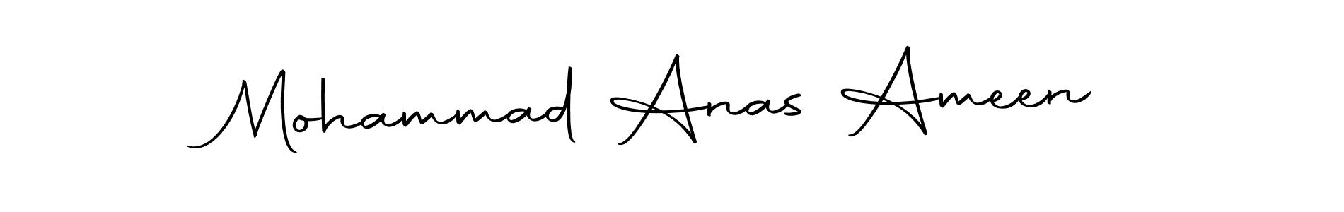 Make a short Mohammad Anas Ameen signature style. Manage your documents anywhere anytime using Autography-DOLnW. Create and add eSignatures, submit forms, share and send files easily. Mohammad Anas Ameen signature style 10 images and pictures png