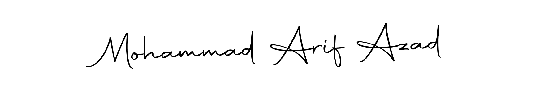 Create a beautiful signature design for name Mohammad Arif Azad. With this signature (Autography-DOLnW) fonts, you can make a handwritten signature for free. Mohammad Arif Azad signature style 10 images and pictures png