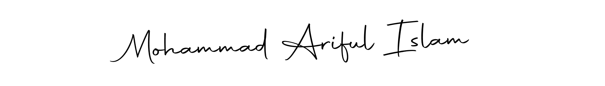 Use a signature maker to create a handwritten signature online. With this signature software, you can design (Autography-DOLnW) your own signature for name Mohammad Ariful Islam. Mohammad Ariful Islam signature style 10 images and pictures png