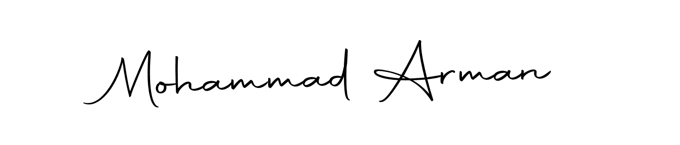 Make a beautiful signature design for name Mohammad Arman. With this signature (Autography-DOLnW) style, you can create a handwritten signature for free. Mohammad Arman signature style 10 images and pictures png
