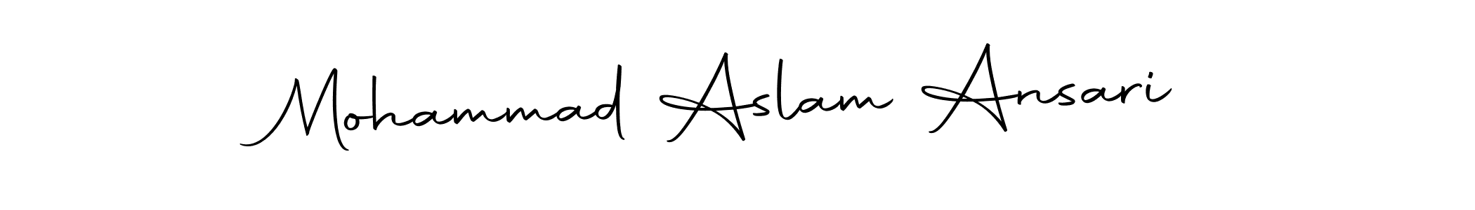 Use a signature maker to create a handwritten signature online. With this signature software, you can design (Autography-DOLnW) your own signature for name Mohammad Aslam Ansari. Mohammad Aslam Ansari signature style 10 images and pictures png