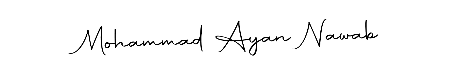 Make a short Mohammad Ayan Nawab signature style. Manage your documents anywhere anytime using Autography-DOLnW. Create and add eSignatures, submit forms, share and send files easily. Mohammad Ayan Nawab signature style 10 images and pictures png