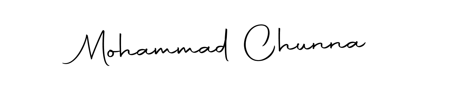 How to make Mohammad Chunna signature? Autography-DOLnW is a professional autograph style. Create handwritten signature for Mohammad Chunna name. Mohammad Chunna signature style 10 images and pictures png
