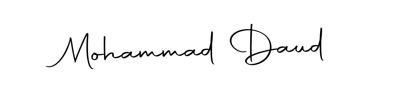 Create a beautiful signature design for name Mohammad Daud. With this signature (Autography-DOLnW) fonts, you can make a handwritten signature for free. Mohammad Daud signature style 10 images and pictures png