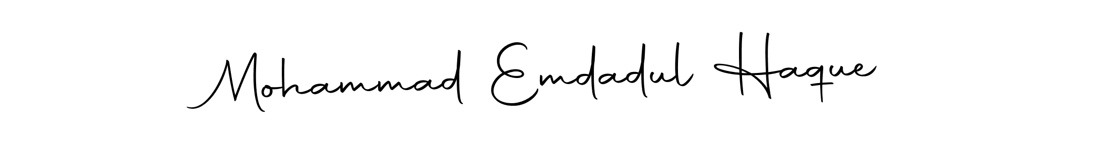 Also we have Mohammad Emdadul Haque name is the best signature style. Create professional handwritten signature collection using Autography-DOLnW autograph style. Mohammad Emdadul Haque signature style 10 images and pictures png
