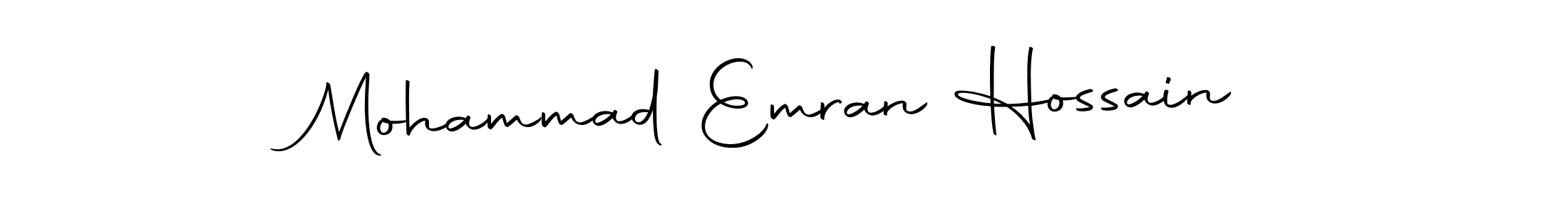 Design your own signature with our free online signature maker. With this signature software, you can create a handwritten (Autography-DOLnW) signature for name Mohammad Emran Hossain. Mohammad Emran Hossain signature style 10 images and pictures png