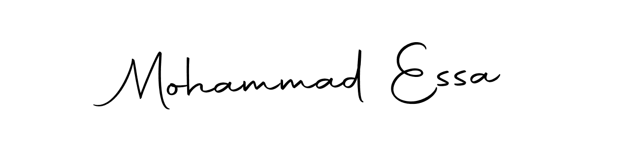 The best way (Autography-DOLnW) to make a short signature is to pick only two or three words in your name. The name Mohammad Essa include a total of six letters. For converting this name. Mohammad Essa signature style 10 images and pictures png