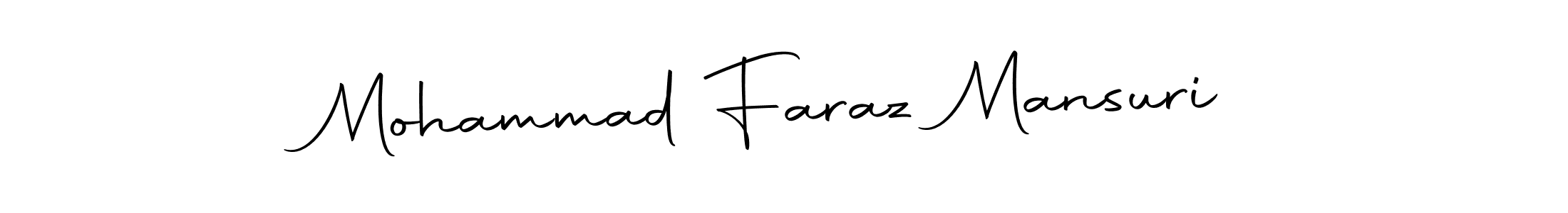 Mohammad Faraz Mansuri stylish signature style. Best Handwritten Sign (Autography-DOLnW) for my name. Handwritten Signature Collection Ideas for my name Mohammad Faraz Mansuri. Mohammad Faraz Mansuri signature style 10 images and pictures png