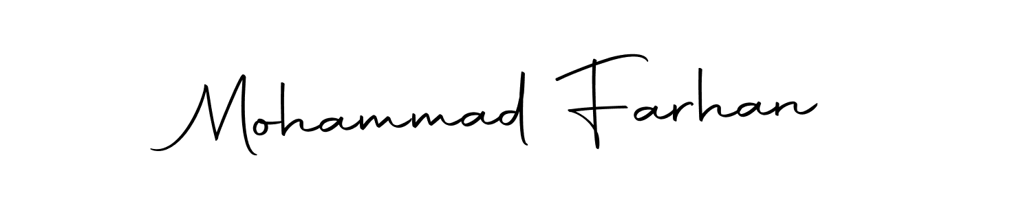 Also we have Mohammad Farhan name is the best signature style. Create professional handwritten signature collection using Autography-DOLnW autograph style. Mohammad Farhan signature style 10 images and pictures png