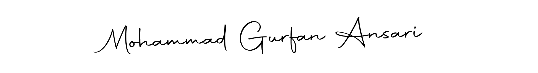 How to make Mohammad Gurfan Ansari signature? Autography-DOLnW is a professional autograph style. Create handwritten signature for Mohammad Gurfan Ansari name. Mohammad Gurfan Ansari signature style 10 images and pictures png