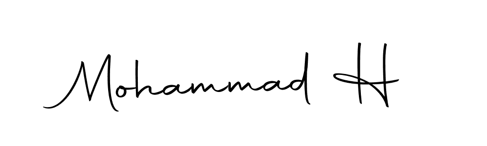 if you are searching for the best signature style for your name Mohammad H. so please give up your signature search. here we have designed multiple signature styles  using Autography-DOLnW. Mohammad H signature style 10 images and pictures png