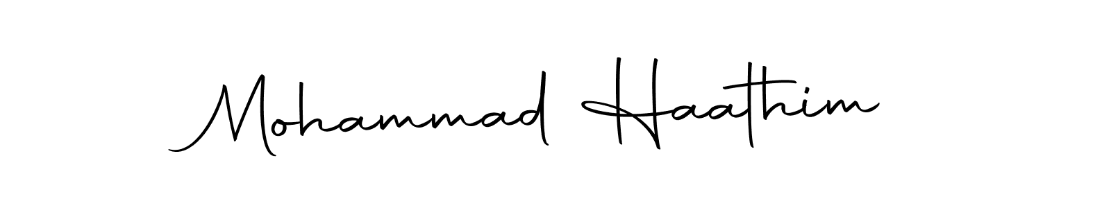 Design your own signature with our free online signature maker. With this signature software, you can create a handwritten (Autography-DOLnW) signature for name Mohammad Haathim. Mohammad Haathim signature style 10 images and pictures png