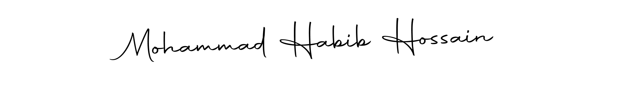 Create a beautiful signature design for name Mohammad Habib Hossain. With this signature (Autography-DOLnW) fonts, you can make a handwritten signature for free. Mohammad Habib Hossain signature style 10 images and pictures png