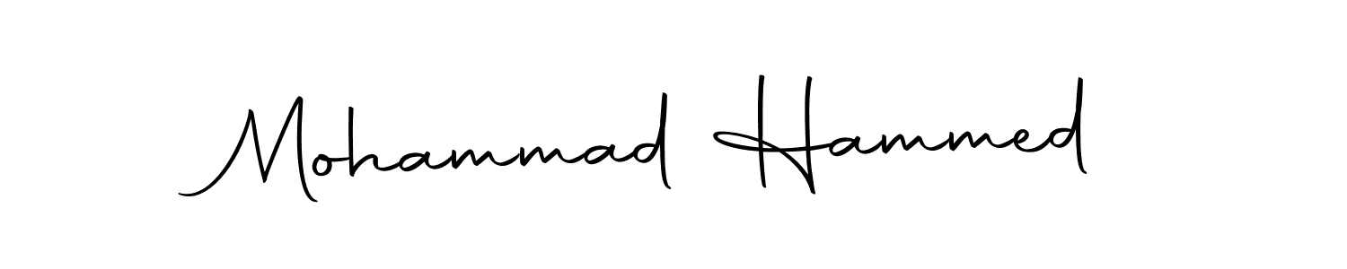 How to make Mohammad Hammed name signature. Use Autography-DOLnW style for creating short signs online. This is the latest handwritten sign. Mohammad Hammed signature style 10 images and pictures png