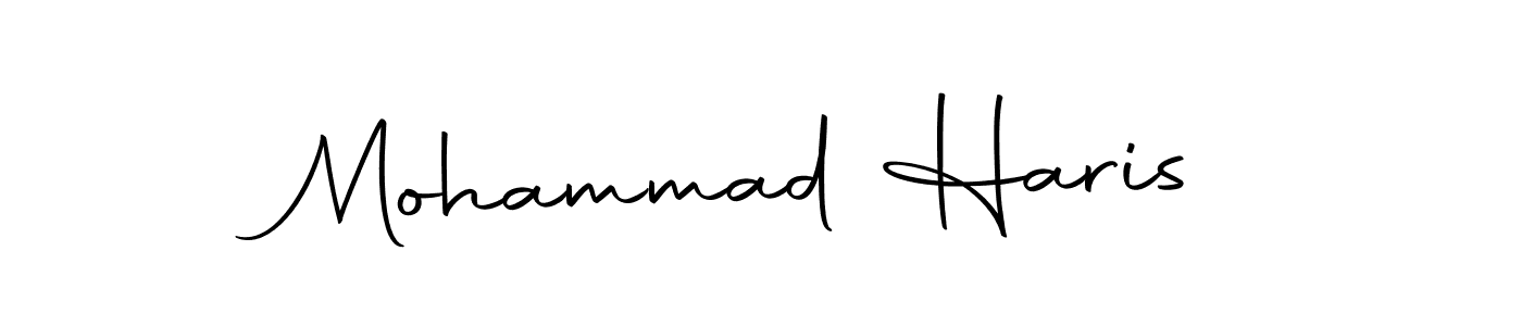 Use a signature maker to create a handwritten signature online. With this signature software, you can design (Autography-DOLnW) your own signature for name Mohammad Haris. Mohammad Haris signature style 10 images and pictures png